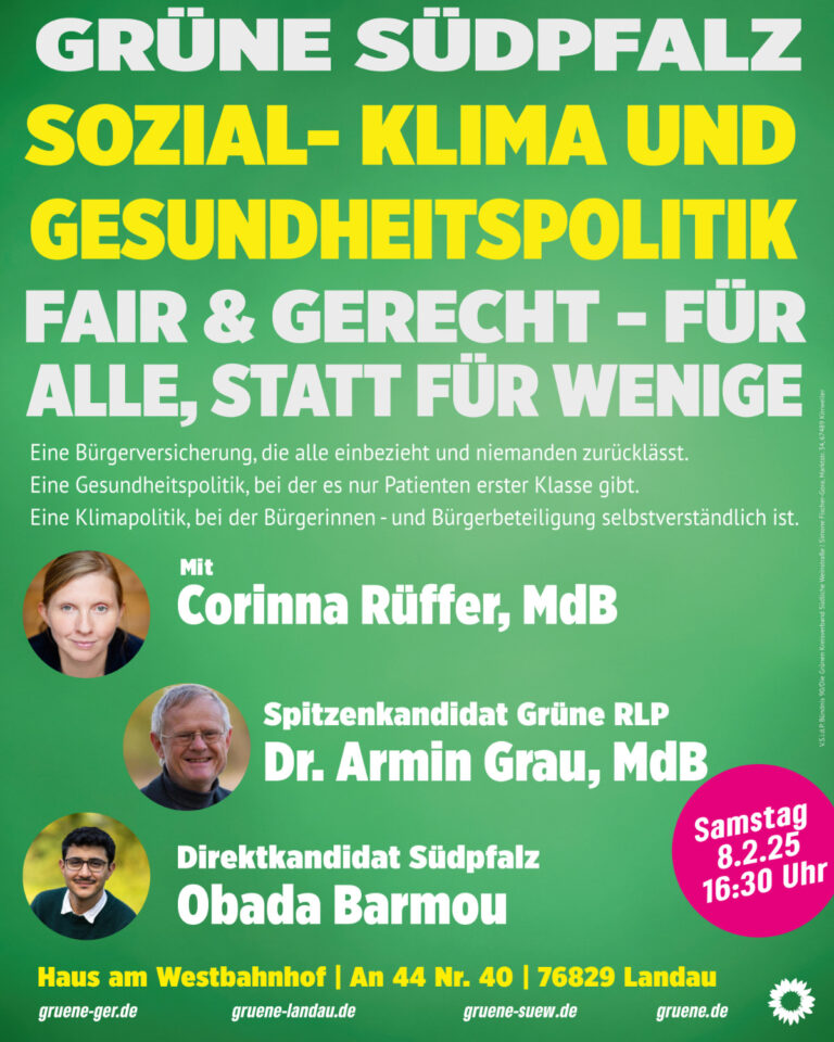 GRÜNE vor ORT: mit Corinna Rüffer, Dr. Armin Grau und Obada Barmou