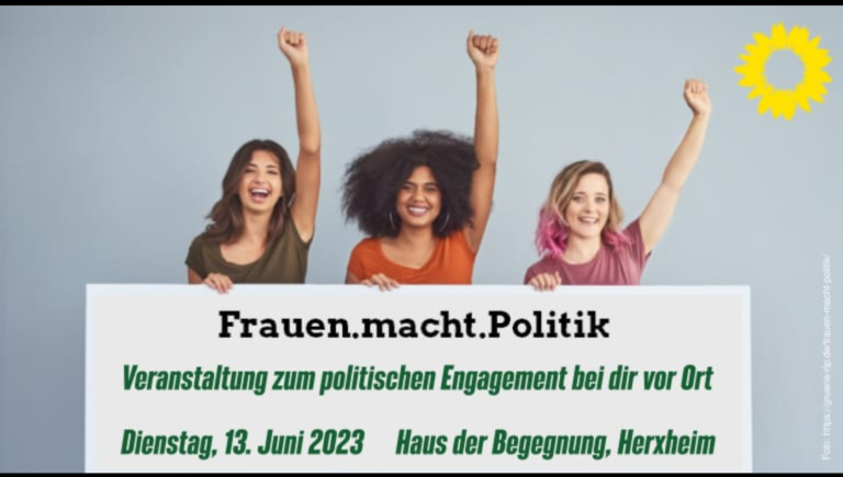Frauen. Macht. Politik. – Infoveranstaltung Kommunalpolitik braucht Frauen  am 13.06.