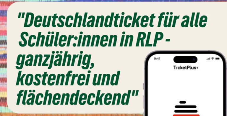 Schluss mit dem Flickenteppich: GRÜNE fordern einheitliches Deutschlandticket für Schüler*innen in Rheinland-Pfalz
