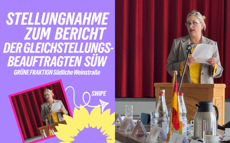 Stellungnahme zu TOP 7: Bericht der Gleichstellungsbeauftragten